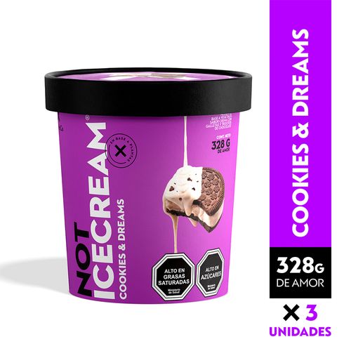 NOTICECREAM 284 gr - Cookies and Dreams (Cookies & Creams) - 3 unidades