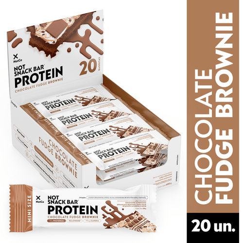 Barra de proteína NotSnack Bar Choco Fudge Brownie 20 x 30g